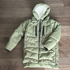 Orolay Women’s Thickened Down Jacket, Green Winter Jacket